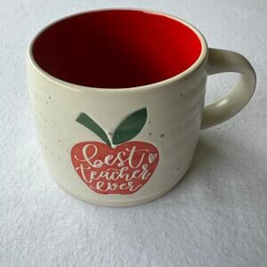Kirkland's Home "Best Teacher Ever" Apple Coffee Mug